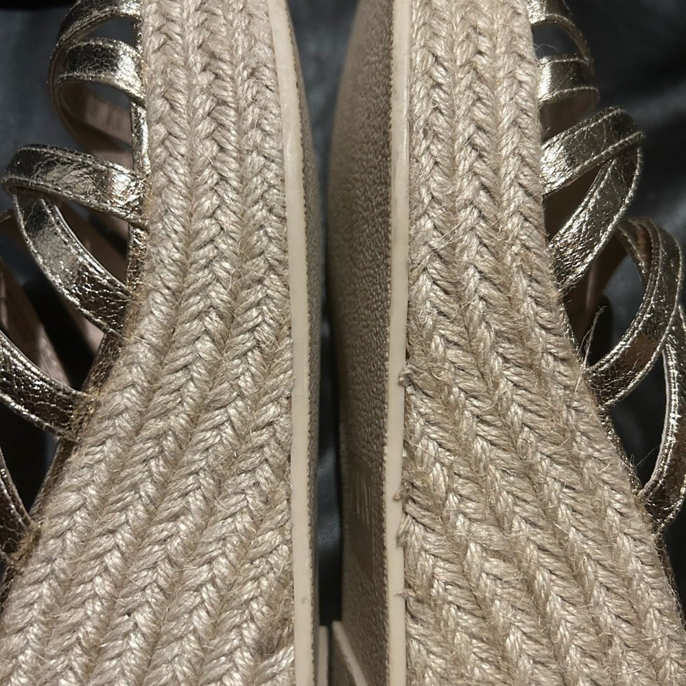 ZARA STRAP WEDGE SANDALS - Picture 5 of 7